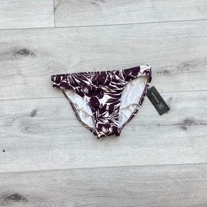 brown tropical bikini bottoms